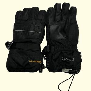 Gordini Junior GoreTex Gloves Kids Size Large Black Waterproof Snow Ski Gauntlet